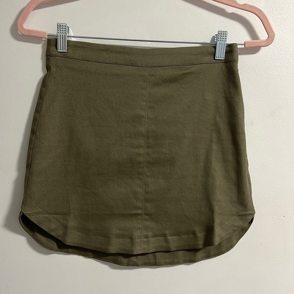 NWT Olive/Army Green Mini Skirt